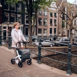 Rollz Flex - Lichtgewicht Rollator met Grote Boodschappentas - Afbeelding 3