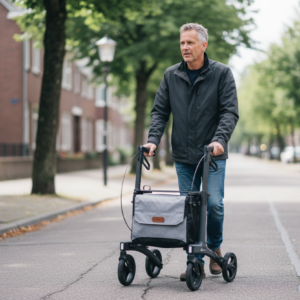 Rollz Flow - Lichtgewicht Aluminium Rollator met Zitje - Afbeelding 3