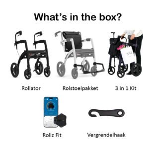 Rollz Motion 2-in-1 Rollator & Rolstoel - Afbeelding 9