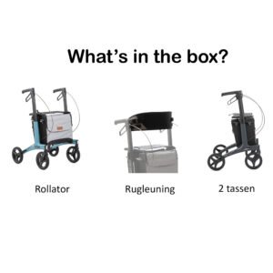 Rollz Flow - Lichtgewicht Aluminium Rollator met Zitje - Afbeelding 11