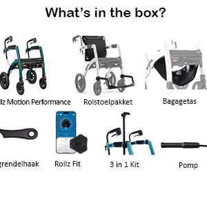 Rollz Motion Performance -     2-in-1 Outdoor Rollator & Rolstoel - Afbeelding 14